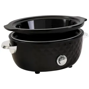 FRITEL Family SC 2290 - Mijoteuse - 5.5 litres - 210 Watt - noir/chrome pas cher