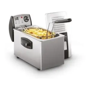 FRITEL Friteuse FR 1465 - inox - 40 x 22,5 x 27,8 cm - 4L - 2600W - à zone fr... pas cher