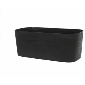 Comparateur de prix : Jardinière auto-arrosante Garden ID Noir 17 x 50 x 17 cm