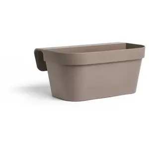 Comparateur de prix : Jardinière Garden ID Star - Taupe 50x21 cm
