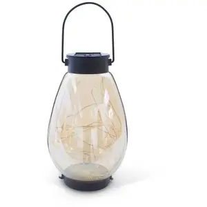 Lanterne Solaire - GARDEN ID Bali - Ø14 H23 cm - Éclairage 6-8h - Accr...Vendu parcarrefour