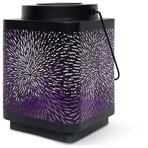 Comparateur de prix : Lanterne solaire - GARDEN ID Attract - Mauve 16 x 16 h23 cm - 6 à 8h a...