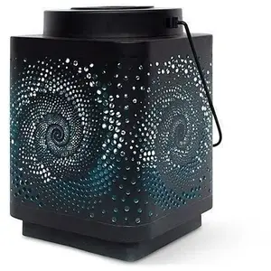 Comparateur de prix : Lanterne solaire - GARDEN ID Attract - Bleu 16 x 16 h23 cm - 6 à 8h au...