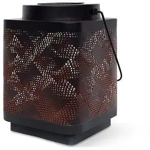 Lanterne solaire - GARDEN ID Attract - Orange 11 x 11 h15 cm - 6 à 8h ...Vendu parcarrefour