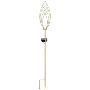Comparateur de prix : Lanterne solaire - GARDEN ID Épi Doré - Ø11 h81 cm - Autonomie 6-8h - ...