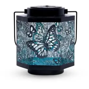 Comparateur de prix : Lanterne solaire - GARDEN ID Papillon - Ø13 h15 cm - Autonomie 8h - In...