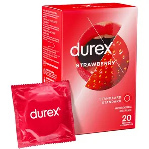 Durex - Préservatifs au goût de fraise - 20 piècesVendu paradam-et-eve