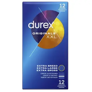 Durex Originals XXL Préservatifs | 12 pièces pas cher
