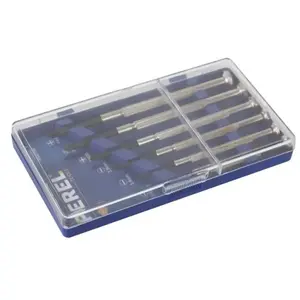 Toolland Perel - jeu de 6 tournevis metalliques de precision hand tools HSET06