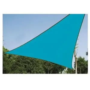 Perel Voile Solaire - Triangle - 3.6 X 3.6 X 3.6 M - Couleur : Bleu Ciel pas cher