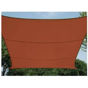 Perel Voile solaire - rectangle - 4 x 3m - couleur : terracotta pas cher