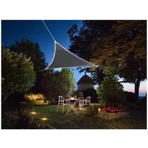 Perel toile d'ombrage bordure solaire leds 3,6 mètres polyester anthra... pas cher