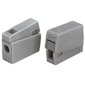 Wago - borne pour luminaires, 2.5mm, 105°, gris pas cher