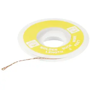 velleman Neutre Tresse à dessouder Largeur 2mm Longueur 1,5 m pas cher