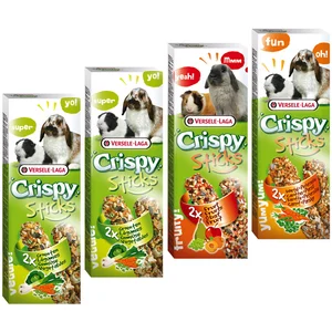4x2 bâtonnets Crispy Sticks Herbivores 440g Versele Laga - Friandises pour Rongeurs pas cher