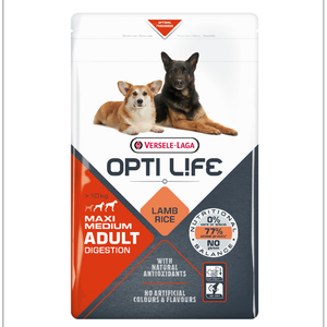Comparateur de prix : Versele-Laga Croquettes pour chien Medium et Maxi Adult Digestion - Agneau - 12,5kg