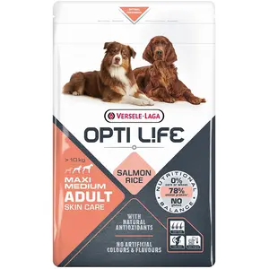 Comparateur de prix : Versele-Laga Croquettes pour chien Medium et Maxi Adult Skin Care - Saumon - 12,5kg