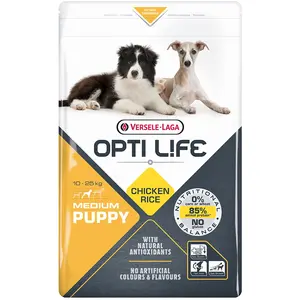 Comparateur de prix : Versele-Laga Croquettes opti life pour chiot de taille moyenne sac 12,5 kg