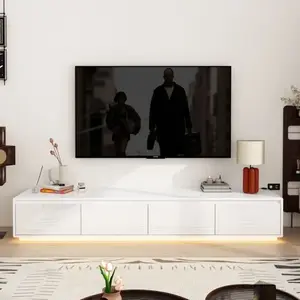 FUFU&GAGA Meuble TV bas de 180 cm de long, meuble TV avec 4 tiroirs, 3... pas cher