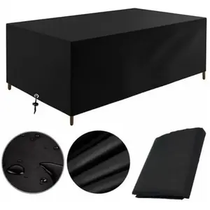 FITAGS Housse Salon de Jardin 200x100x75cm Protection Bache Table de Jardin Mobilier Extérieur Imperméable Coupe-Vent Anti-UV Résistant Au Froid Housse de pas cher