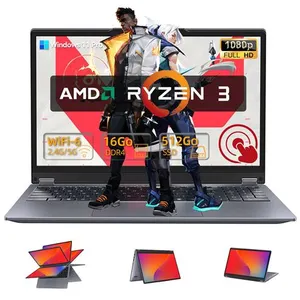 Comparateur de prix : Vanwin PC Portable YOGA-15,6FullView Ecran Tactile 360°Rotation-AMD RY...