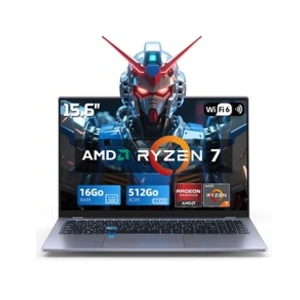 Vanwin PC Portable Gaming AMD Ryzen 7 6800H (Jusqu'à 4,7 Hz) DDR5 32Go... pas cher