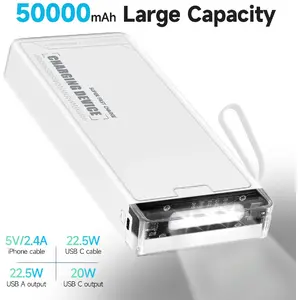 VANWIN Batterie Externe - 50000mAh pas cher