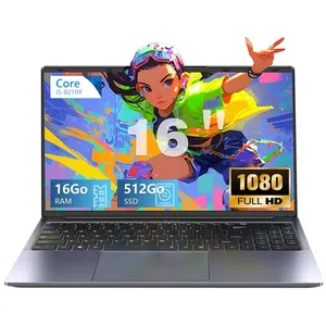 PC Portable MICREAR 16 Intel Core i5-8210Y (3.6GHz) 16Go DDR3 512Go SS... pas cher