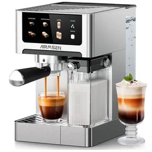 AIRMSEN Machine à Café Expresso 20 Bar Mousseur à Lait Double Chaudièr... pas cher