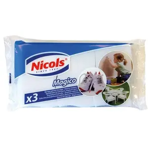NICOLS Eponge Magique Gommante, Efface Tout - Lot De 3 pas cher