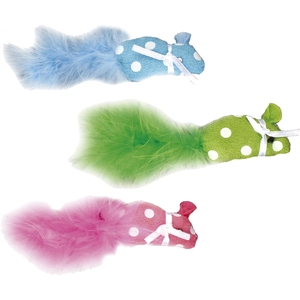 Jouet Chat - Flamingo Souris Polka - 17 x 2,5 x 4,5 cm - coloris aléatoire pas cher