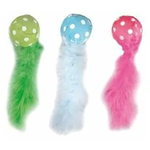 Flamingo - Jchat polka balle multi dia. 4cm assortiment pas cher