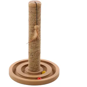Comparateur de prix : Griffoir Pour Chat En Jonc De Mer + Jouet Brigitte