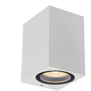 Comparateur de prix : LUCIDE ZARO - Spot mural/Applique mural Intérieur/Extérieur - 1xGU10 - IP44 - Blanc