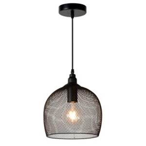 Lucide Suspension Mesh, à 1 lampe, noir , Ø 22 cm pas cher