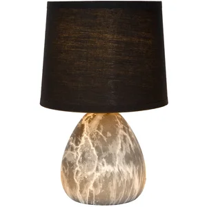 Comparateur de prix : LUCIDE MARMO - Lampe de table - Ø 16 cm - 1xE14 - Noir