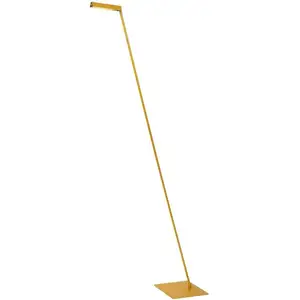 Comparateur de prix : Lucide Lampe sur pied LED Lavale, jaune ocre, intensité variable, hauteur 138 cm