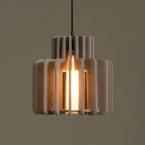 Lucide Rollo Suspension-Taupe-1xE27 pas cher