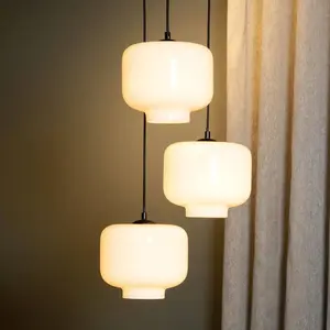 Comparateur de prix : Lucide MEDINE - Suspension - Ø 46 cm - 3xE27 - Opalin