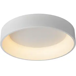 Comparateur de prix : LUCIDE TALOWE LED - Plafonnier - Ø 60 cm - LED Dim. - 1x42W 3000K - Blanc