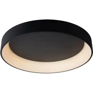 Comparateur de prix : LUCIDE TALOWE LED - Plafonnier - Ø 80 cm - LED Dim. - 1x80W 3000K - Noir