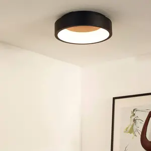LUCIDE TALOWE LED - Plafonnier - Ø 30 cm - LED Dim. - 1x20W 3000K - Noir
