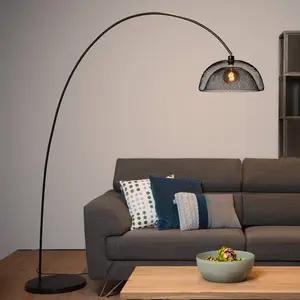 Comparateur de prix : LUCIDE MESH - Lampadaire - Ø 46 cm - 1xE27 - Noir