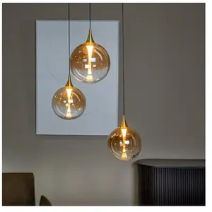 Lucide Gisela Suspension-Ambre-Ø36 pas cher