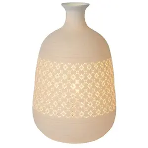Lucide TIESSE-Lampe à poser Porcelaine H29.8cm pas cher