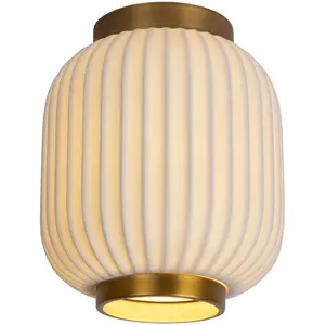 Lucide GOSSE-Plafonnier Porcelaine Ø19.5cm pas cher