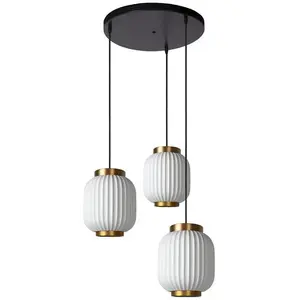 Lucide GOSSE-Suspension Grappe Porcelaine 3 lumières Ø40cm pas cher