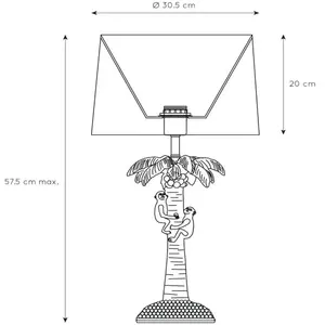 Comparateur de prix : LUCIDE EXTRAVAGANZA COCONUT - Lampe de table - Ø 30,5 cm - 1xE27 - Or Mat/Laiton
