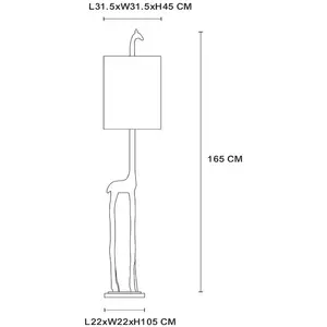 Lucide Lampadaire Extravaganza Miss Tall, doré matVendu parluminaire