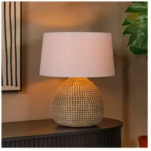 Lucide Maduka Lampe de tab.-Nature. pas cher
